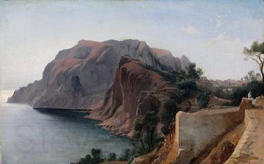 Jean-Achille Benouville Capri Norge oil painting art